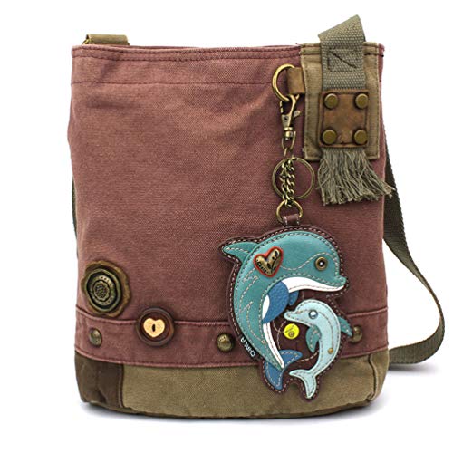 chala 御徒面子 継ぎ切れ 鞄 愛くるしい Chala Patch Crossbody - Dolphin- Mauvechala 御徒面子 継ぎ切れ 鞄 愛くるしい