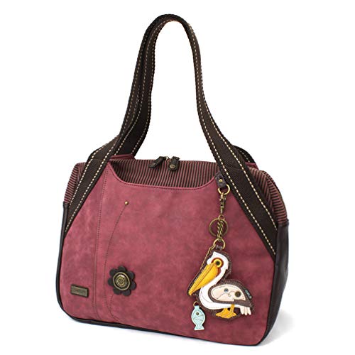 chala バッグ パッチ カバン かわいい CHALA Bowling Bag - Pelican - Burgundychala バッグ パッチ カバン かわいい｜angelica