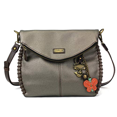 chala バッグ パッチ カバン かわいい Chala Charming Crossbody Bag Shoulder Handbag With Flap Top and Zipper (Metal Fox)chala バッグ パッチ カバン かわいい｜angelica