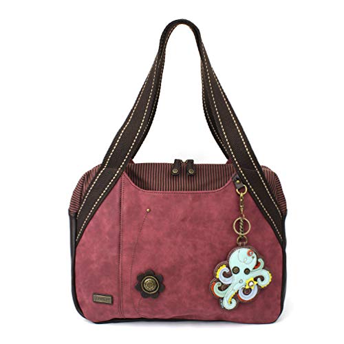 chala バッグ パッチ カバン かわいい Chala Bag - Octopus - Burgundychala バッグ パッチ カバン かわいい｜angelica 23,611円