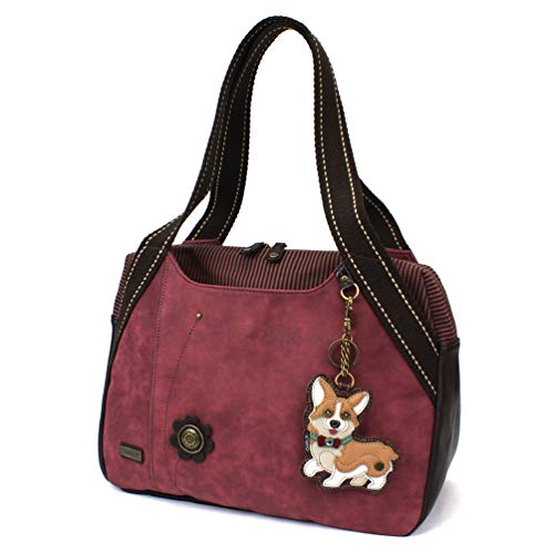 chala バッグ パッチ カバン かわいい Chala Bowling Bag Burgundy - Corgichala バッグ パッチ カバン かわいい｜angelica