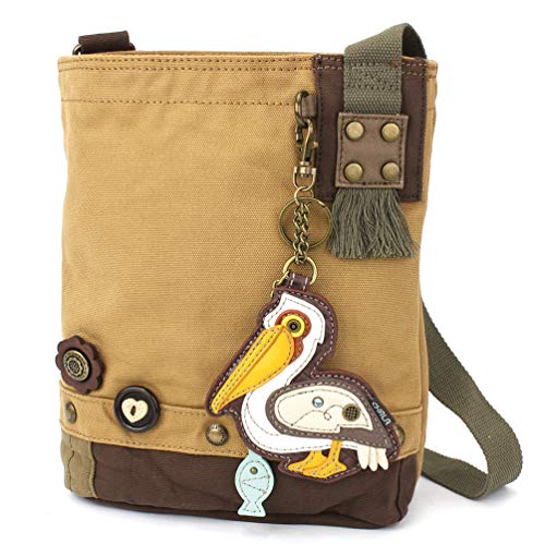 chala バッグ パッチ カバン かわいい CHALA Handbags Brown/Olive Canvas Patch Cross-body Messenger Bags with 2020 new coin purse (Brown_Pelican)chala バッグ パッチ カバン かわいい