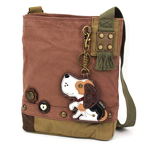 chala バッグ パッチ カバン かわいい CHALA Patch Crossbody Bag Weiner Dog Dachshund Multi-color (Mauve_Beagle II)chala バッグ パッチ カバン かわいい｜angelica