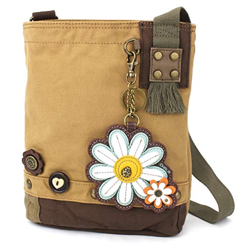 chala バッグ パッチ カバン かわいい CHALA Women Handbag Patch Crossbody - Daisy - Brownchala バッグ パッチ カバン かわいい