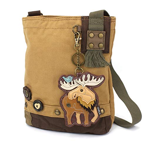 chala バッグ パッチ カバン かわいい Chala Women Handbag Patch Crossbody - Moose - Brownchala バッグ パッチ カバン かわいい