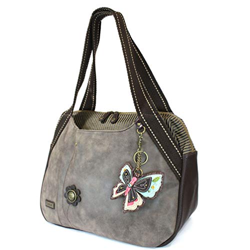 chala バッグ パッチ カバン かわいい Chala Handbag Shoulder Purse Tote Bag with New Butterfly Charm (835NB5)chala バッグ パッチ カバン かわいい｜angelica