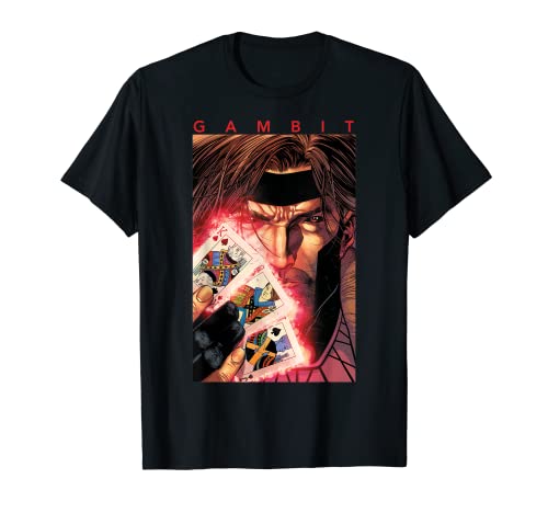 マーベル Marvel X-men ガンビット 半袖Tシャツ メンズ【Sサイズ】ブラック ファッション トップス アメリカ画像