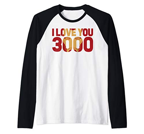 Tシャツ キャラクター ファッション トップス 海外モデル 送料無料 Marvel Avengers Endgame Iron Man I Love You 3000 Text Fill Raglan Baseball Teetシャツ キャラクター ファッション トップス 海外モデル Psicologosancora Es