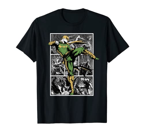 Tシャツ キャラクター ファッション トップス 海外モデル 送料無料 Marvel Iron Fist Rain Battle Graphic T Shirttシャツ キャラクター ファッション トップス 海外モデル Psicologosancora Es