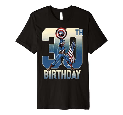 Tシャツ キャラクター ファッション トップス 海外モデル 送料無料 Marvel Captain America 30th Birthday Premium T Shirttシャツ キャラクター ファッション トップス 海外モデル Fmcholollan Org Mx