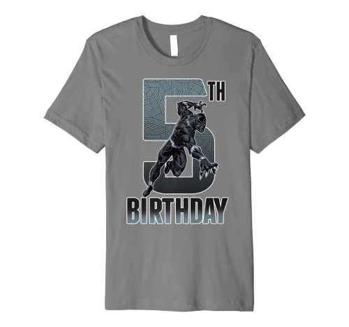 Tシャツ キャラクター ファッション トップス 海外モデル 送料無料 Marvel Black Panther Action Pose 5th Birthday Premium Teetシャツ キャラクター ファッション トップス 海外モデル Butlerchimneys Com