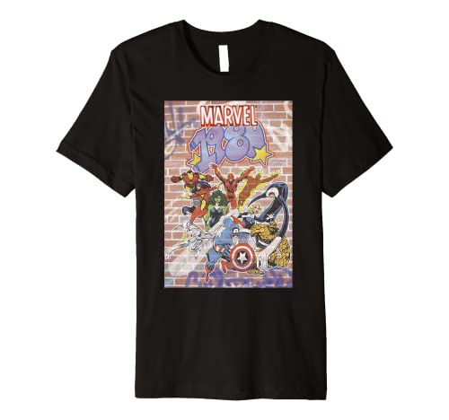 Tシャツ キャラクター ファッション トップス 海外モデル 送料無料 Marvel D23 Exclusive 1980 Graffiti Group Shot Poster Premium T Shirttシャツ キャラクター ファッション トップス 海外モデル Andapt Com