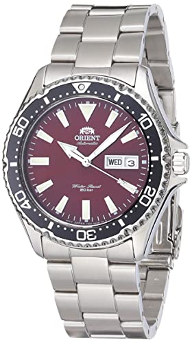 腕時計 オリエント メンズ ORIENT RA-AA0003R Men's Kamasu Stainless Steel Black Bezel Red Dial Automatic Dive Watch腕時計 オリエント メンズ|angelica