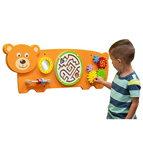 知育玩具 ラーニングアドバンテージ パズル ブロック 送料無料 Learning Advantage Bear Activity Wall Panel 18m Toddler Activity Center Wall Mounted Toy Busy Board Decor For Bedrooms Day知育玩具 ラーニングアドバンテージ パズル ブロック