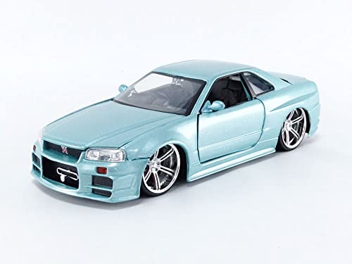 楽天市場】ニッサン、スカイラインGTR R34 JADA TOYS社のミニカー