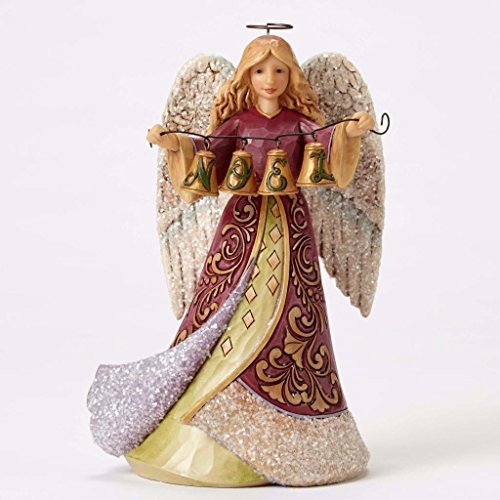 エネスコ Enesco 飾り付け 室内装飾 外国で真似形 亜米利加 Enesco Jim Shore Heartwood Creek Victorian Angel with Bells 8.25 インチ Figurineエネスコ Enesco 飾り付け 室内装飾 外国で真似形 亜米利加 インテリア・寝具・収納-インテリア小物・置物