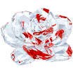 スワロフスキー Swarovski サクラ色 薔薇 約6.6多情多感 インザシークレトガーデンコレクション 5249251 花 御花 水晶 室内装飾