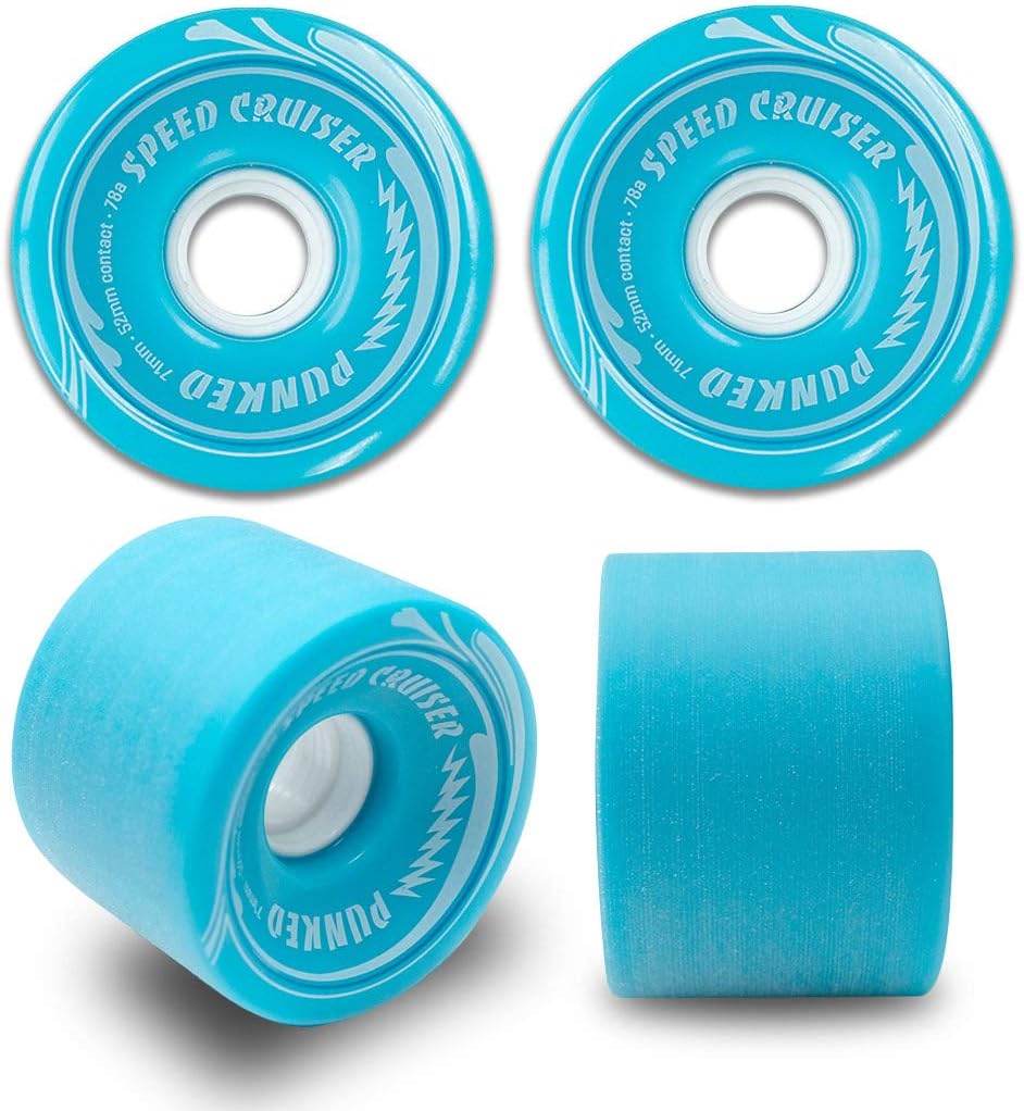 ウィール タイヤ スケボー スケートボード 海外モデル 【送料無料】Yocaher Longboard Skateboard Trucks Combo Set 71mm Wheels + 7
