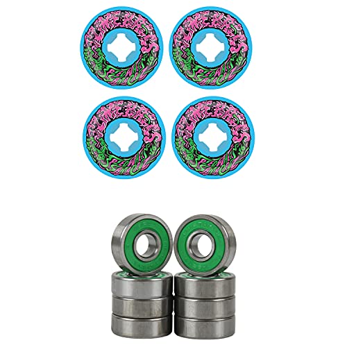 ウィール タイヤ スケボー スケートボード 海外モデル Santa Cruz Skateboards Slime Balls Skateboard Wheels 53mm Vomit Mini 97A Blue with ABEC 7 Bearings(Vomit Mini II 97A)ウィール タイヤ スケボー スケートボード 海外モデル