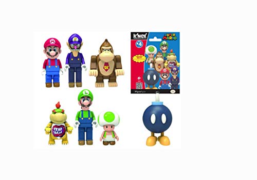 ケネックス 知育玩具 パズル ブロック 送料無料 Supermario K Nex Pack Series 4 Mystery Bag Complete Set Of 7 Bundleケネックス 知育玩具 パズル ブロック Andapt Com