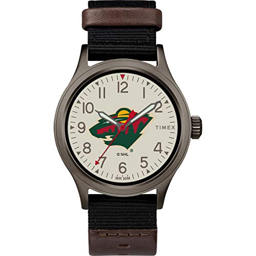 腕時計 タイメックス メンズ Timex Men's TWZHWILMB NHL Clutch Minnesota Wild Watch腕時計 タイメックス メンズ｜angelica 15,833円