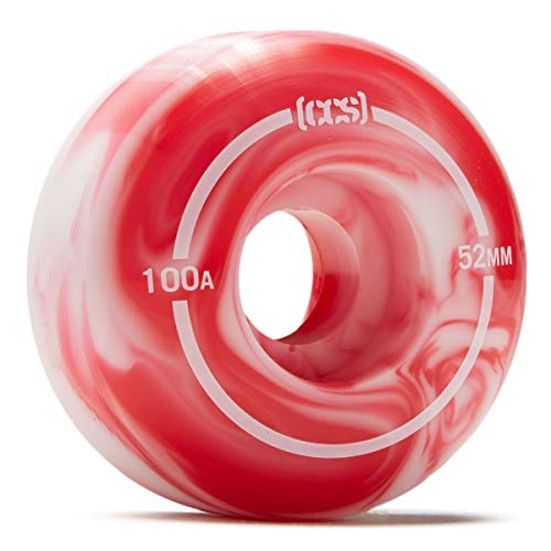 ウィール タイヤ スケボー 54mm, [CCS] 56mm 100A Wheels Swirl, (Red