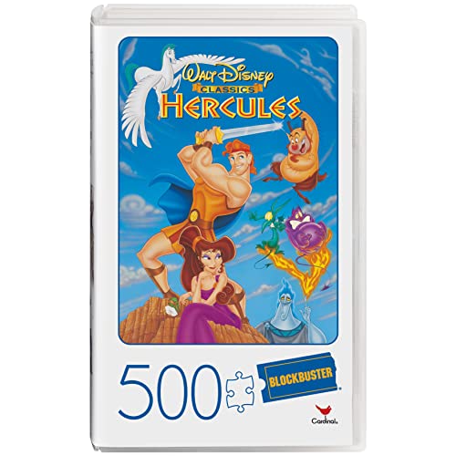 ジグソーパズル 海外製 アメリカ 500-Piece Adult Jigsaw Puzzle in Plastic Retro Blockbuster VHS Video Case, Herculesジグソーパズル 海外製 アメリカ