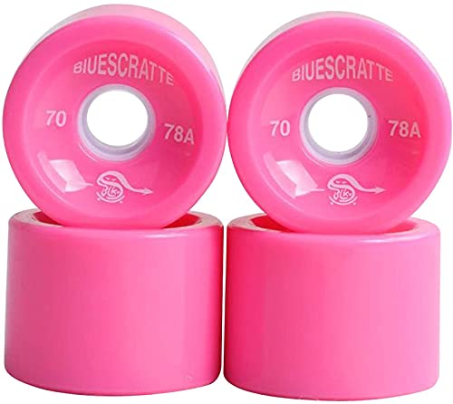 ウィール タイヤ スケボー スケート平板 外国で絵様 送料無料 Jqam 4pcs Skateboard Wheels Quad Roller Skate With Mute Bearings 70x51mm 78a For Double Row Skating And Skateboard Color Pink ウィール タイヤ スケボー スケートボード 海外モデル Upntabasco Edu Mx