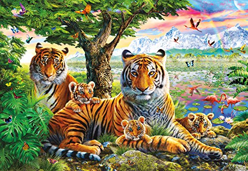 ジグソーパズル 海外製 アメリカ Buffalo Games - Hidden Tigers - 2000 Piece Jigsaw Puzzle with Hidden Imagesジグソーパズル 海外製 アメリカ｜angelica