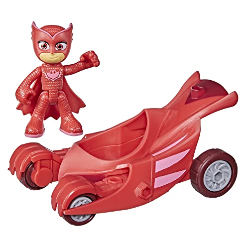 PJ Masks しゅつどう！パジャマスク アメリカ直輸入 おもちゃ Hasbro PJ Masks Toys Owl Glider Toy Car with Owlette Action Figure, Superhero Toys, Preschool Toys, PJ Masks Toys for 3 Year Old Boys PJ Masks しゅつどう！パジャマスク アメリカ直輸入 おもちゃ画像