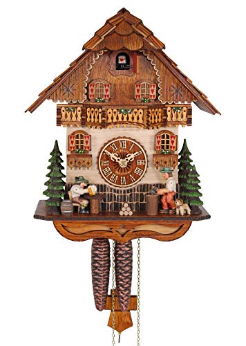カッコー時辰儀 室内装飾 飾りつけ時辰儀 外国で青写真 亜米利加 HerrZeit by Adolf Herr Cuckoo Clock - The Merry Beer Drinker \u0026 The Busy Wood Chopperカッコー時辰儀 室内装飾 飾りつけ時辰儀 外国で青写真 亜米利加