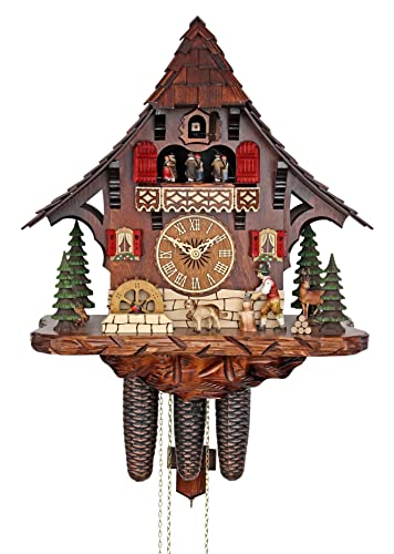 カッコー時辰儀 室内装飾 飾りつけ時辰儀 外国でひな形 亜米利加 HerrZeit by Adolf Herr Cuckoo Clock - The Busy Wood Chopper AH 446/1 8TMTカッコー時辰儀 室内装飾 飾りつけ時辰儀 外国でひな形 亜米利加