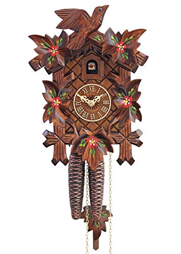 カッコー時計 インテリア 壁掛け時計 海外モデル アメリカ HerrZeit by Adolf Herr Cuckoo Clock - Spring Flowersカッコー時計 インテリア 壁掛け時計 海外モデル アメリカ｜angelica
