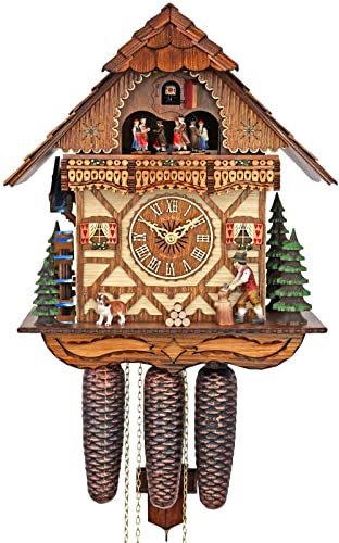 カッコー時辰儀 室内装飾 飾りつけ時辰儀 外国でひな形 亜米利加 HerrZeit by Adolf Herr Cuckoo Clock - The Busy Wood Chopperカッコー時辰儀 室内装飾 飾りつけ時辰儀 外国でひな形 亜米利加