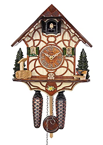 カッコー時辰儀 室内装飾 飾りつけ時辰儀 外国で青写真 亜米利加 HerrZeit by Adolf Herr HerrZeit Adolf Herr Quartz Cuckoo Clock - Magic Brownカッコー時辰儀 室内装飾 飾りつけ時辰儀 外国で青写真 亜米利加