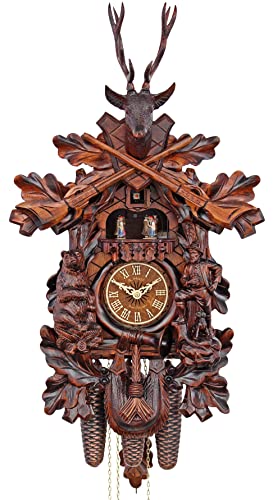 カッコー時辰儀 室内装飾 飾りもの時辰儀 外国で真似形 亜米利加 HerrZeit by Adolf Herr Cuckoo Clock - The Bear Hunter handshingledカッコー時辰儀 室内装飾 飾りもの時辰儀 外国で真似形 亜米利加