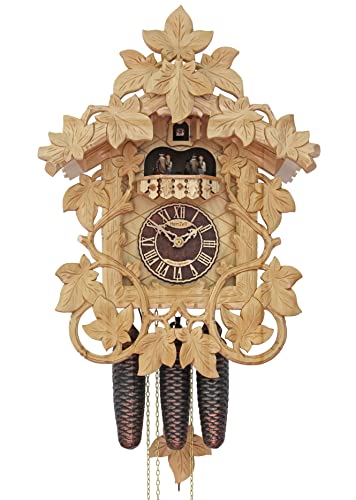 カッコー時辰儀 室内装飾 飾りつけ時辰儀 外国でひな形 亜米利加 HerrZeit by Adolf Herr Cuckoo Clock - Vine Creepers (Light Colour) handgeschindeltカッコー時辰儀 室内装飾 飾りつけ時辰儀 外国でひな形 亜米利加