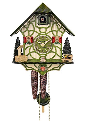 カッコー時計 インテリア 壁掛け時計 海外モデル アメリカ HerrZeit by Adolf Herr Cuckoo Clock - Magic Greenカッコー時計 インテリア 壁掛け時計 海外モデル アメリカ｜angelica