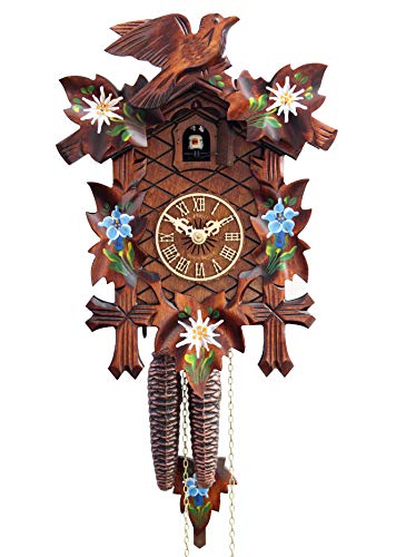 カッコー時計 インテリア 壁掛け時計 海外モデル アメリカ HerrZeit by Adolf Herr Cuckoo Clock - Alpine Flowersカッコー時計 インテリア 壁掛け時計 海外モデル アメリカ｜angelica