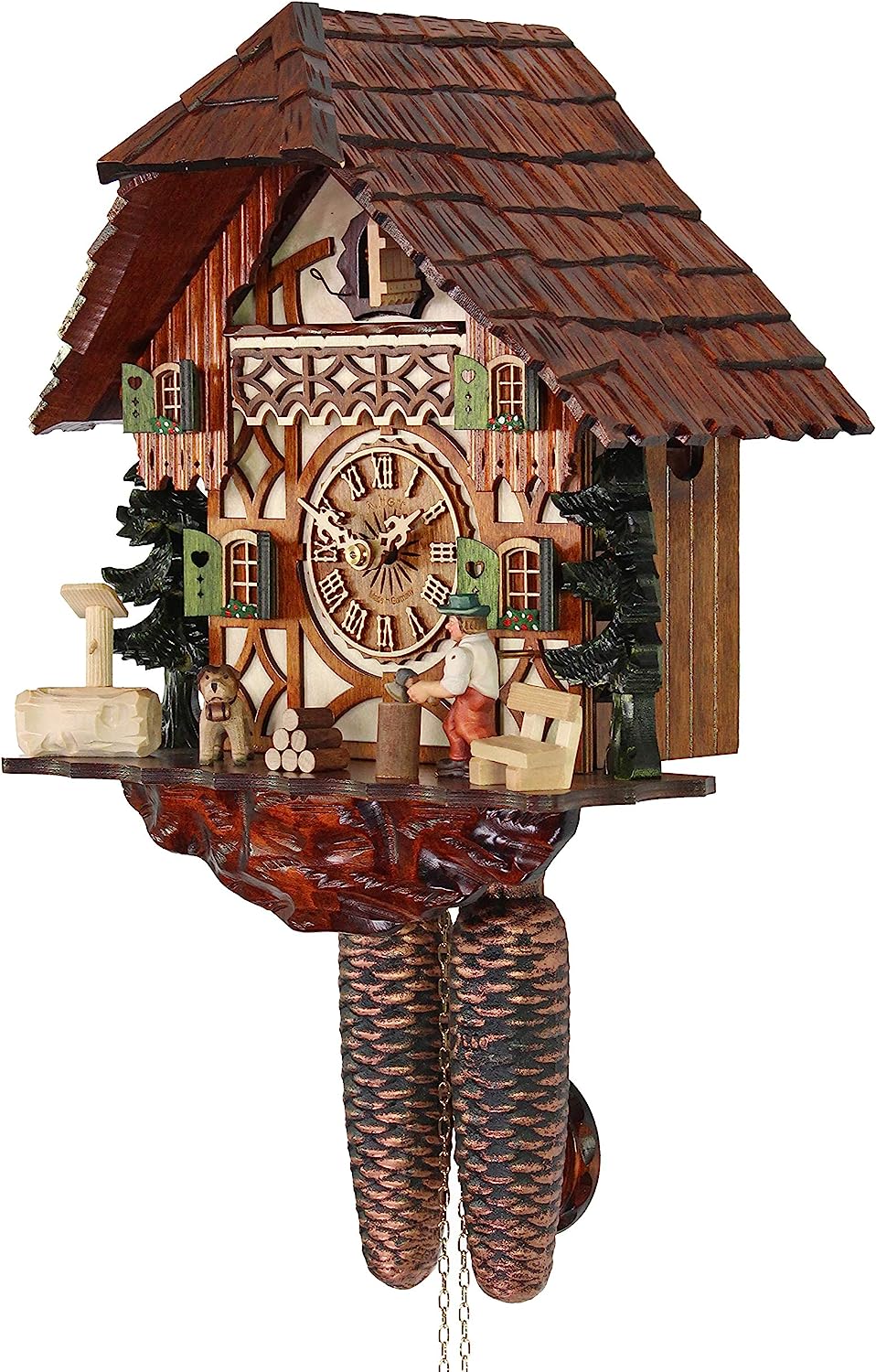 カッコー時計 インテリア 壁掛け時計 海外モデル アメリカ 送料無料 Herrzeit By Adolf Herr Cuckoo Clock The Busy Wood Chopperカッコー時計 インテリア 壁掛け時計 海外モデル アメリカ Sermus Es