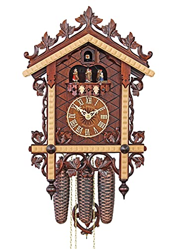 カッコー時辰儀 室内装飾 飾りつけ時辰儀 外国で青写真 亜米利加 HerrZeit by Adolf Herr Cuckoo Clock - The 1870\u0027s Railway House Clockカッコー時辰儀 室内装飾 飾りつけ時辰儀 外国で青写真 亜米利加