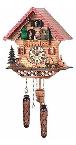 カッコー時辰儀 室内装飾 飾りつけ時辰儀 外国でひな形 亜米利加 Trenkle Quartz Cuckoo Clock Black Forest House with Music, Turning Dancers TU 474 QMT HZZGカッコー時辰儀 室内装飾 飾りつけ時辰儀 外国でひな形 亜米利加
