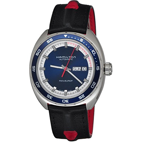 ウオッチ ハミルトン メンズ H35405741 Hamilton American Classic Automatic Men\u0027s Watch, 42粍 Stainless Steel Case, Swiss Made, Blue Dial Analog Wrist Watch for Men, 50m Waterproof, Sapphire Crystal, 3-Hand Movement, Cowウオッチ ハミルトン メンズ H35405741