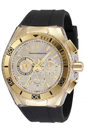 ウオッチ テクノマリーン メンズ TechnoMarine Men\u0027s Cruise California StainlessSteel Quartz Watch with Silicone Strap, Black, 29.1 (Model: TM120026) (One Size, Multicolored)ウオッチ テクノマリーン メンズ