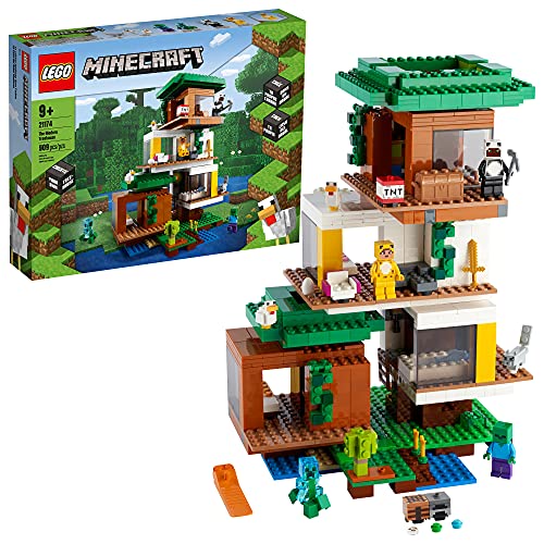 レゴ マインクラフト 送料無料 Lego Minecraft The Modern Treehouse Giant Treehouse Building Kit Playset Fun Toy For Minecraft Gaming Kids New 21 909 Pieces レゴ マインクラフト Nenewsroom Com