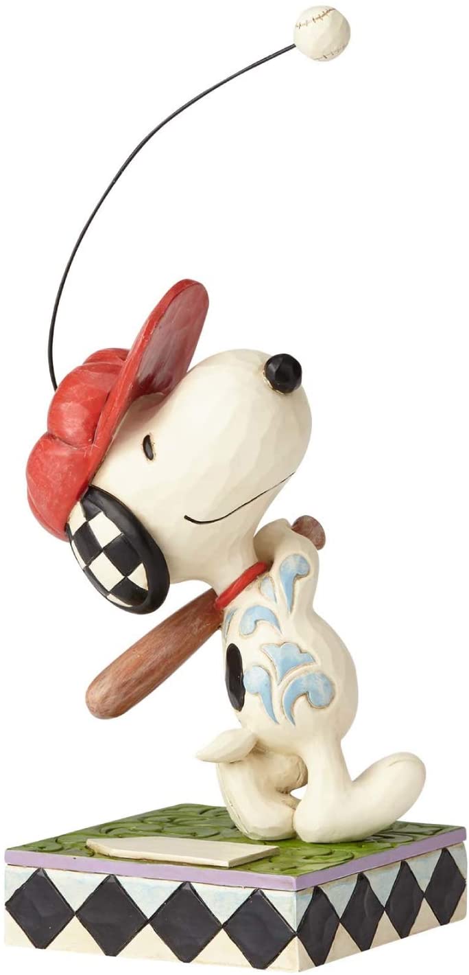エネスコ Enesco 置物 インテリア 海外モデル アメリカ 送料無料 Enesco Peanuts By Jim Shore Snoopy Beagle At Bat Figurine 7 5 Inch Multicolorエネスコ Enesco 置物 インテリア 海外モデル アメリカ Gamerzos Com
