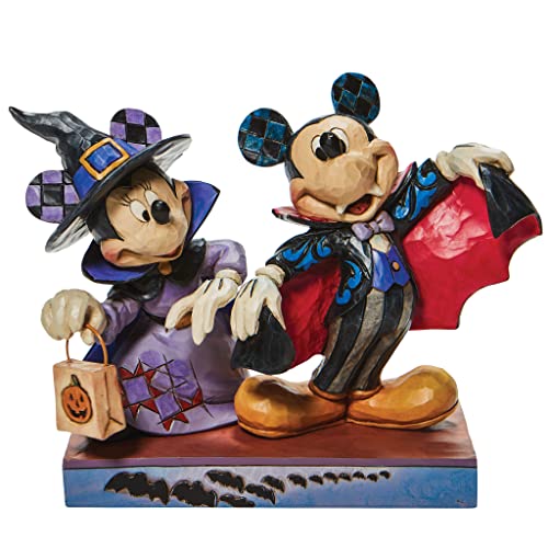 送料無料 エネスコ Enesco ミッキー ミニーマウス怖いトリックオアトリーター 図形 調度品 装具 ディズニートラディション 体育館 ショア 略13感情的 Guliwer Cz