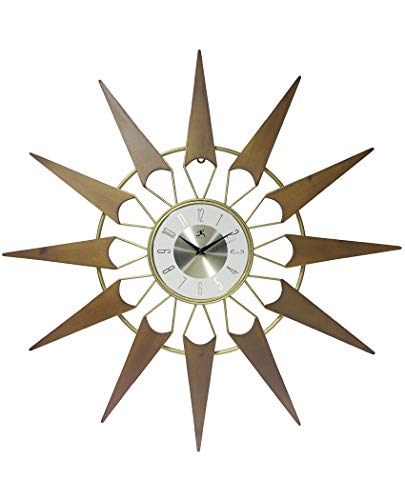 壁掛け時計 インテリア インテリア 海外モデル アメリカ Infinity Instruments Nova Starburst Gold Wall Clock Vintage Mid Century Starburst Clock 31 inch Extra Large 50s 60s Mid Century Modern Decor Wal壁掛け時計 インテリア インテリア 海外モデル アメリカ|angelica