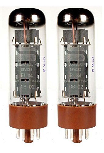 無意味さ管 ギター・軍事基地 アンプリファイアー 外国で インポート EL34 Svetlana EL34, Matched Pair (2 Tubes)無意味さ管 ギター・軍事基地 アンプリファイアー 外国で インポート EL34