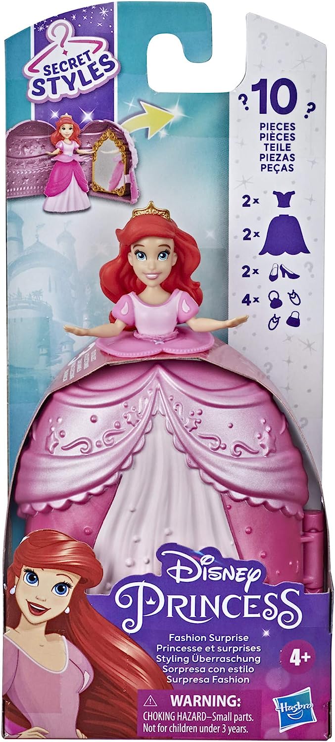 リトル マーメイド アリエル ディズニープリンセス 人魚姫 送料無料 Disney Princess Secret Styles Fashion Surprise Ariel Mini Doll Playset With Extra Clothes And Accessories Toy For Girlリトル マーメイド アリエル ディズニープリンセス 人魚姫